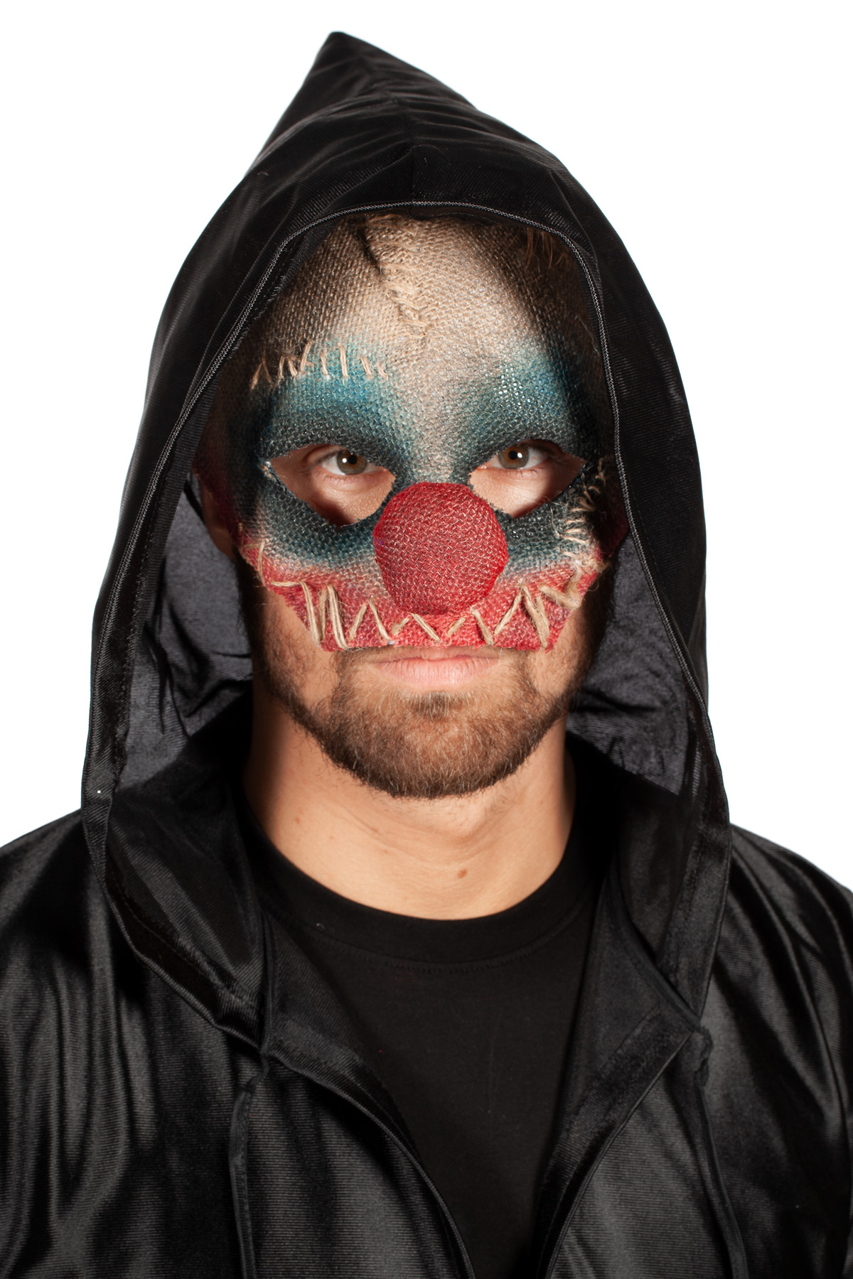verkoop - attributen - Halloween - Masker clown jute